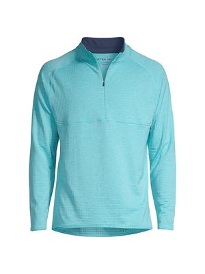 Men's Active Maven Performance Quarter-Zip Pullover - Reef Blue - Size Small - Reef Blue - Size Small