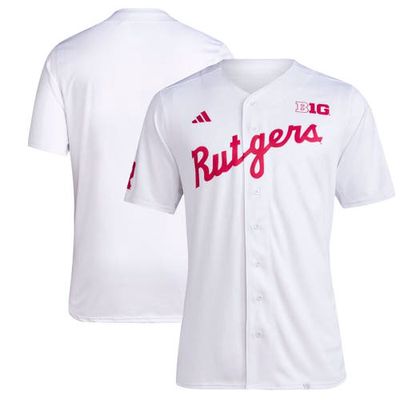 Men's adidas #23 White Rutgers Scarlet Knights Team Baseball Jersey