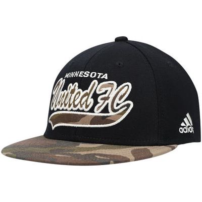 Men's adidas Black/Camo Minnesota United FC Logo Flex Hat