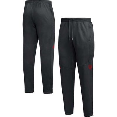 Men's adidas Black Indiana Hoosiers 2023 Travel AEROREADY Tapered Pants