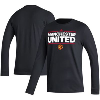 Men's adidas Black Manchester United Dassler Long Sleeve T-Shirt
