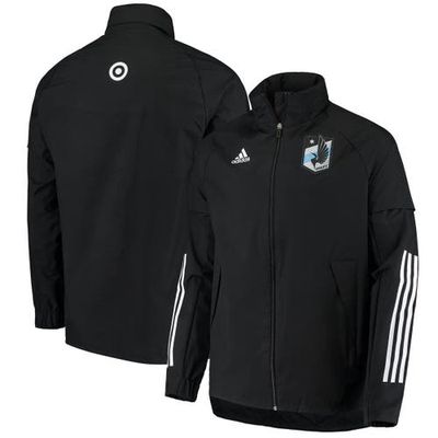 Men's adidas Black Minnesota United FC AEROREADY Full-Zip Rain Jacket