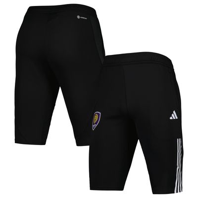 Men's adidas Black Orlando City SC 2023 On-Field Training AEROREADY Half Pants