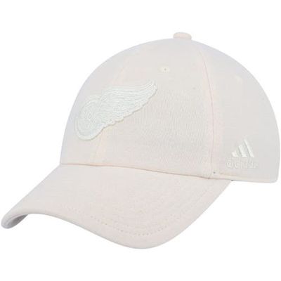 Men's adidas Cream Detroit Red Wings Zero Dye Slouch Adjustable Hat