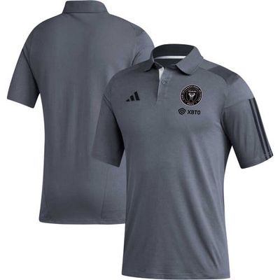 Men's adidas Gray Inter Miami CF 2023 On-Field Training Polo