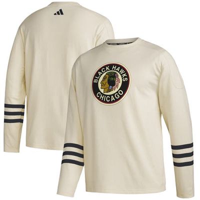 Men's adidas Khaki Chicago Blackhawks AEROREADY Pullover Sweater