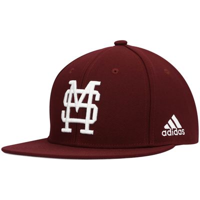 Men's adidas Maroon Mississippi State Bulldogs On-Field Baseball Fitted Hat
