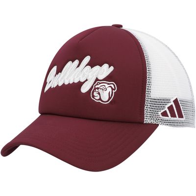 Men's adidas Maroon Mississippi State Bulldogs Script Trucker Snapback Hat