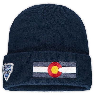 Men's adidas Navy 2020 NHL Stadium Series Event State Cuffed Knit Hat