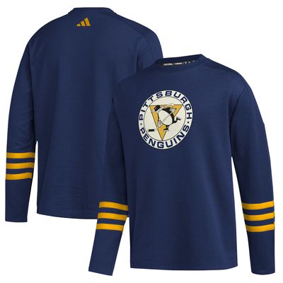 Men's adidas Navy Pittsburgh Penguins AEROREADY Pullover Sweater