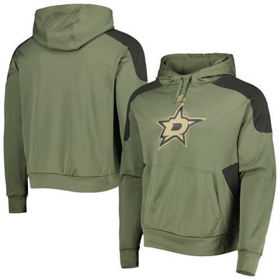 Men's adidas Olive Washington Capitals Military Appreciation Primegreen Pullover Hoodie