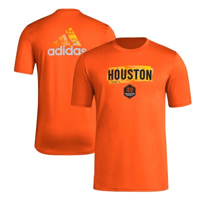 Men's adidas Orange Houston Dynamo FC Local Pop AEROREADY T-Shirt
