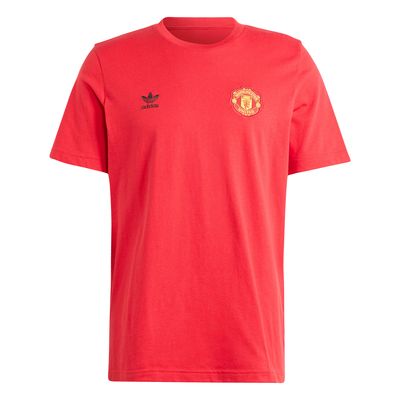 Men's adidas Originals Red Manchester United Essentials T-Shirt
