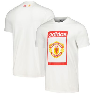 Men's adidas Originals White Manchester United Club T-Shirt