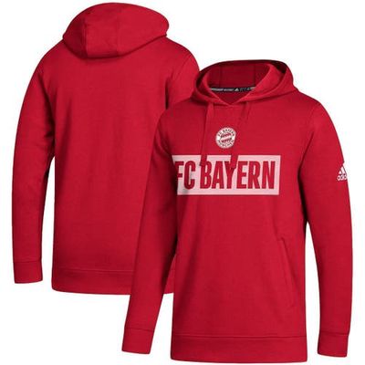 Men's adidas Red Bayern Munich Box Pullover Hoodie