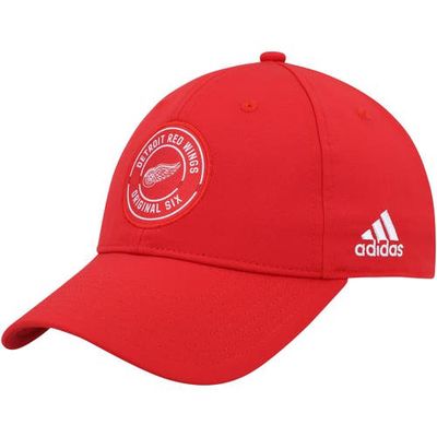 Men's adidas Red Detroit Red Wings Team Circle Slouch Adjustable Hat