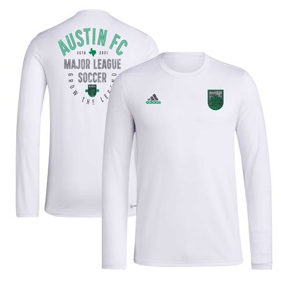 Men's adidas White Austin FC Local Stoic Long Sleeve T-Shirt