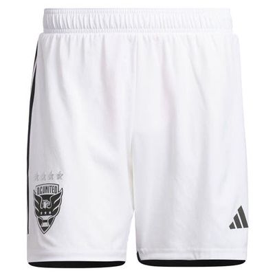 Men's adidas White D. C. United 2023 Away AEROREADY Authentic Shorts