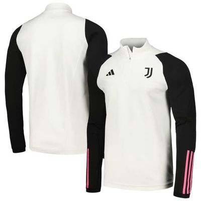 Men's adidas White Juventus 2023/24 Training AEROREADY Quarter-Zip Top