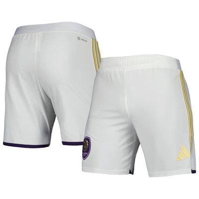 Men's adidas White Orlando City SC 2023 Home AEROREADY Authentic Shorts