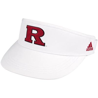 Men's adidas White Rutgers Scarlet Knights Sideline Coaches High Visor