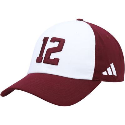 Men's adidas White Texas A & M Aggies 12th Man Two-Tone Slouch Adjustable Hat