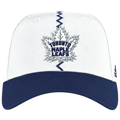 Men's adidas White Toronto Maple Leafs Reverse Retro 2.0 Flex Fitted Hat