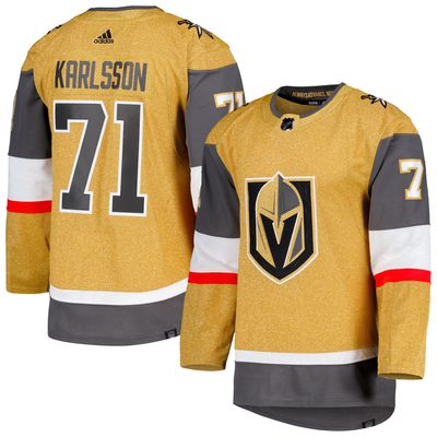 Men's adidas William Karlsson Gold Vegas Golden Knights Primegreen Authentic Pro Player Jersey