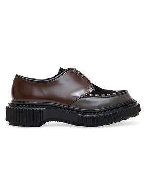 Men's Adieu x Undercover Leather & Suede Derby Shoes - Bordeaux - Size 7
