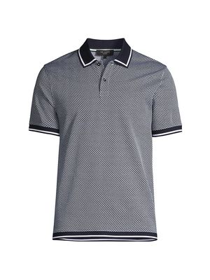 Men's Affric Textured Polo Shirt - Navy - Size XXL - Navy - Size XXL