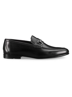 Men's Agostino Bit Leather Loafers - Nero - Size 8