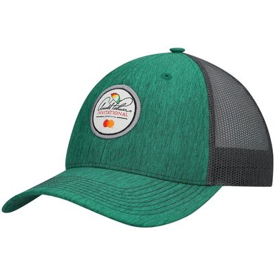 Men's Ahead Green/Black Arnold Palmer Invitational Logo Mesh Snapback Hat