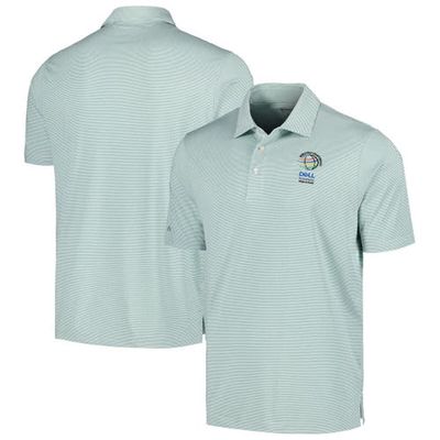 Men's Ahead Green WGC-Dell Technologies Match Play Airstream Essential Feed Striped Polo