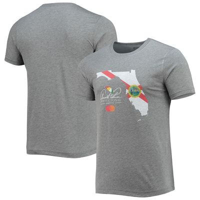 Men's Ahead Heathered Gray Arnold Palmer Invitational Florida State Flag Tri-Blend T-Shirt in Heather Gray
