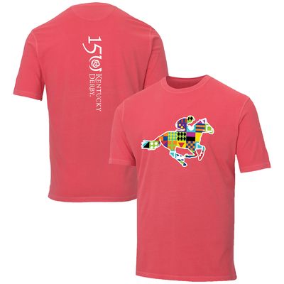 Men's Ahead Red Kentucky Derby 150 Jockey Silks T-Shirt