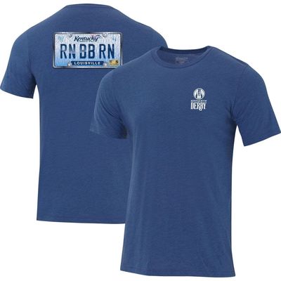 Men's Ahead Royal Kentucky Derby 148 Run Baby Run Tri-Blend T-Shirt