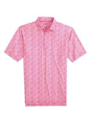 Men's Aiden Abstract Polo Shirt - Taffy - Size Medium - Taffy - Size Medium