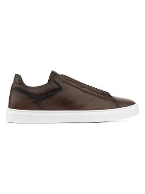 Men's Ainsworth Leather Slip-On Sneakers - Nappa Moro - Size 7