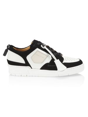 Men's Air Jon Low-Top Sneakers - White Black - Size 8 - White Black - Size 8