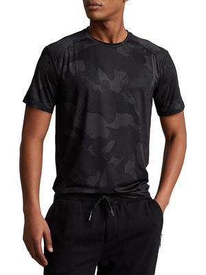 Men's Airflow Short-Sleeved Crewneck T-Shirt - Black Camo - Size Large - Black Camo - Size Large