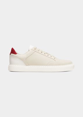 Men's Airsole Mixed Media Low-Top Sneakers