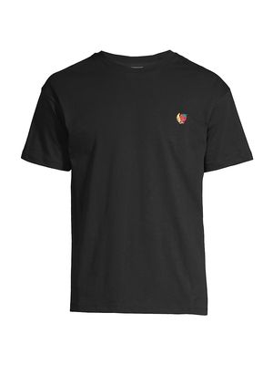Men's Ally Perennials Printed Crewneck T-Shirt - Black - Size XS - Black - Size XS