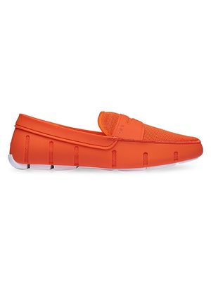 Men's Almond-Toe Penny Loafers - Swims Orange - Size 7 - Swims Orange - Size 7