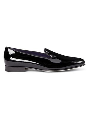 Men's Alonzo Patent Leather Loafers - Black - Size 13 - Black - Size 13