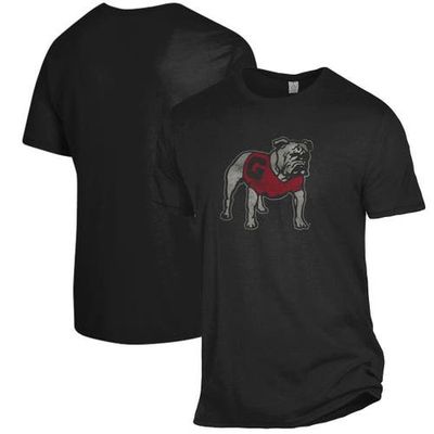 Men's Alternative Apparel Black Georgia Bulldogs Vintage Standing Logo Keeper T-Shirt