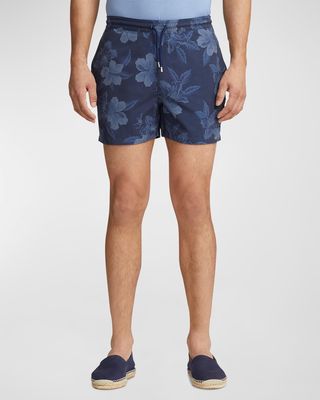 Men's Amalfi Hibiscus Swim Trunks