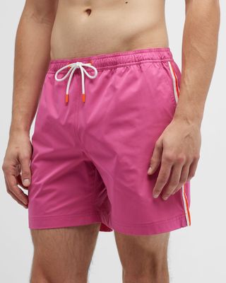 Men's Amalfi Side-Stripe Swim Shorts