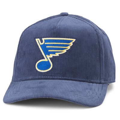 Men's American Needle Navy St. Louis Blues Corduroy Chain Stitch Adjustable Hat