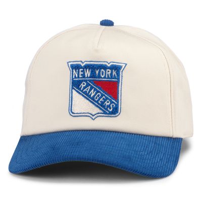 Men's American Needle White/Blue New York Rangers Burnett Adjustable Hat