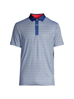 Men's Amherst Performance Polo - Classic Blue - Size Large - Classic Blue - Size Large